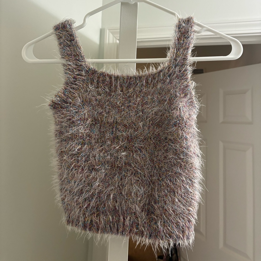 Forever 21 Multicolor Fuzzy Tank Top